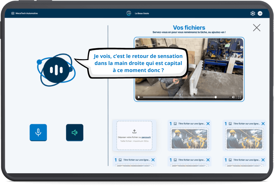 CoGeo interview to enrich a work instruction